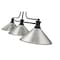 Z-Lite Melange Billiard, 3-Light, 14 In.W x 52 In.L x 21 In.H, Matte Black/Brushed Nickel 725-3MB-MBN - alternate 3
